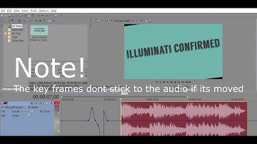 Sony Vegas volume keyframes. Change volume on same track