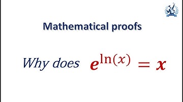 Why does e^(ln x) = x  | Mathematical proof by Muhammad Bilal Arshad |