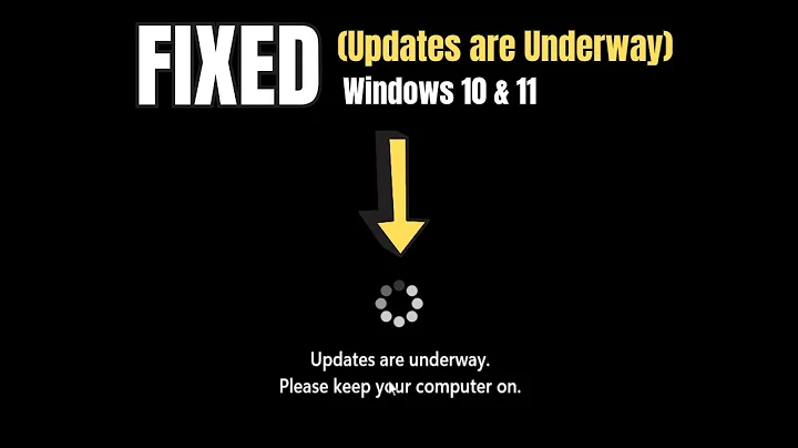 How to FIX " Updates are Underway, Please Keep your Computer on" Windows 10 & 11