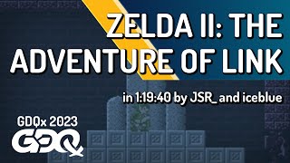 Zelda II: The Adventure of Link by JSR_ and iceblue in 1:19:40 - Games Done Quick Express 2023