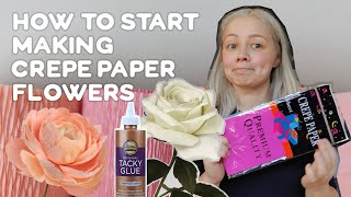 How I learned how to make Crepe Paper Flowers