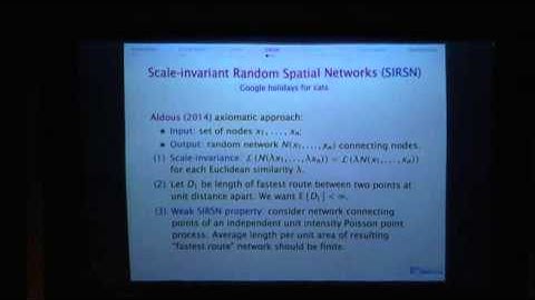 Wilfrid Kendall: Google maps and improper Poisson line processes