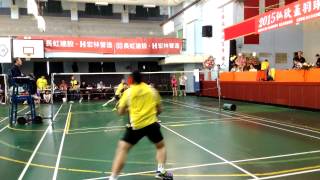 20150228 弘欣盃羽球賽混雙 顏宏達樺葳vs張城豪熊岳萍