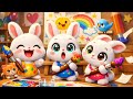 Bài Hát Bé Thỏ Đáng Yêu - Chú Ếch Con - Hoạt Hình 3D Vui Nhộn - Nhạc Thiếu Nhi 4K Remix Sôi Động.