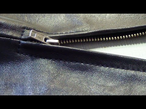 How to Sew a Zipper in Leather Garments. Tips for Sewing Leather