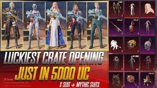 😱🔥LUCKIEST CRATE OPENING EVER! | X Suit+✨#newxsuitpubg #creatopening