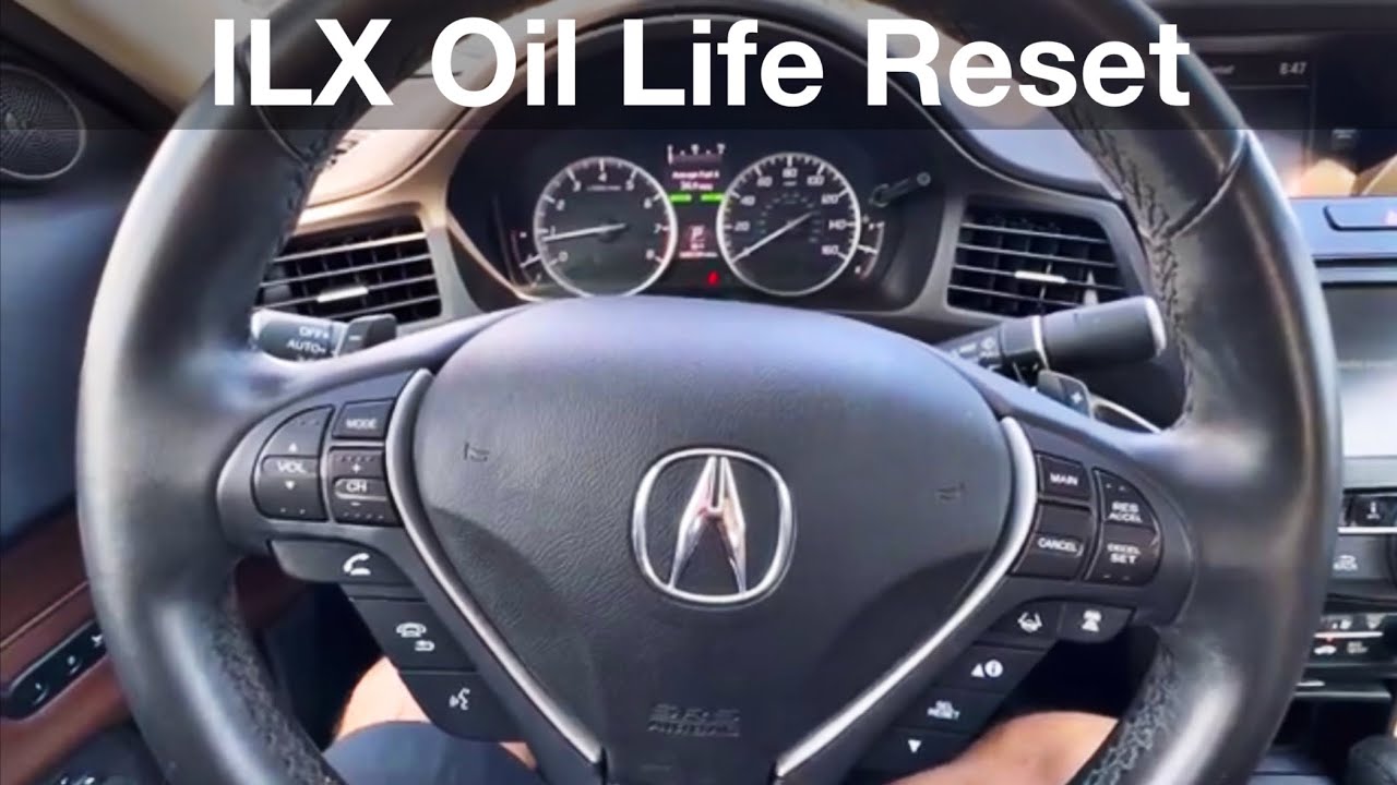 2019 2023 Acura ILX How to reset oil life reminder / maintenance