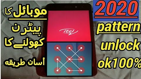 Hard Reset itel A33 Remove Pattern  Password  Virus  Easy Method at home
