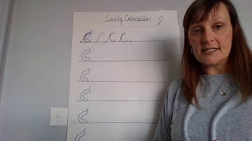 1  Caterpillar letters - Cursive c