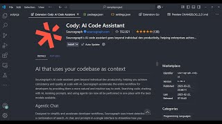 VSCode Cody AI Coding Assistant to Automate Code & Write Comments and Analyzes Code For Errors