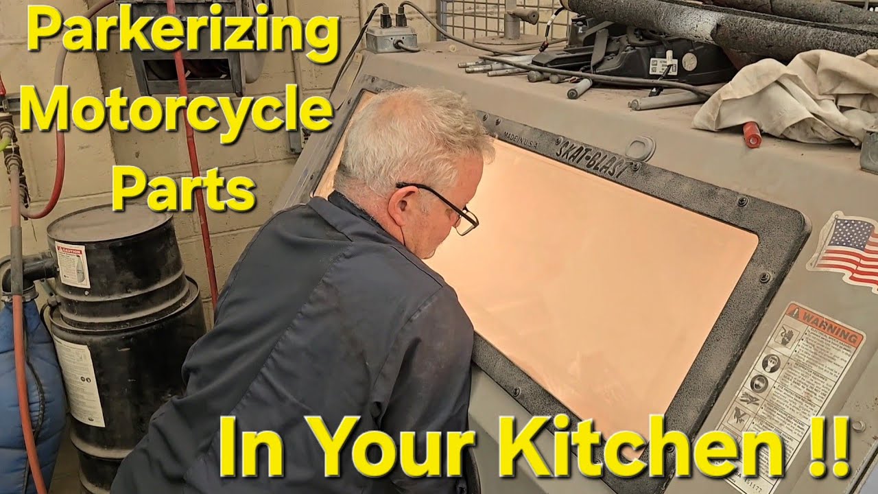 Parkerizing Vintage Harley Davidson Parts In The Kitchen‬