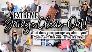 *NEW* 🚗 EXTREME HOARDER GARAGE CLEAN-OUT! MASSIVE DECLUTTER + ORGANIZE! ORGANIZING THE CHAOS