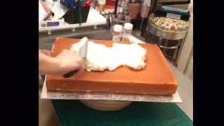 Buttercream Sheet Cake with Flowers