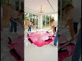 THIS IS CRAZY Pink Starfish Palace Room #epoxyfloor  #renovation  #housedecor