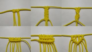 Macrame Basic Knots For Beginners | 6 Basic Macrame Knots | Macrame Basic Knots For Macrame Art
