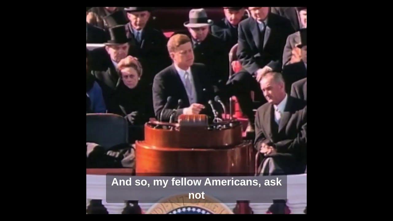 President kennedy s inaugural address ask not what your country can do