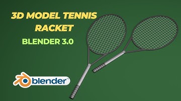 3D Tennis Racket Modelling | Blender