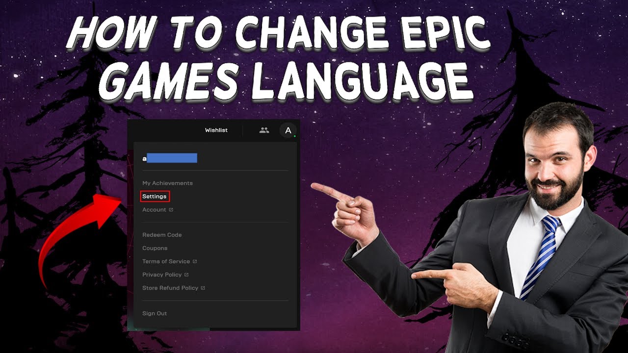 Epic Language How To Change Epic Games Language | Tutorial - YouTube
