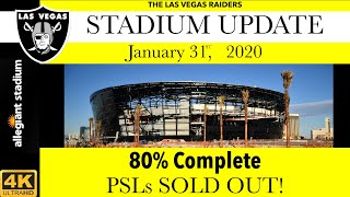 01-31-2020 hey raider nation! jedi joy and rich are here with another
raiders' stadium update. good news is the sold out! over 60% of
season...
