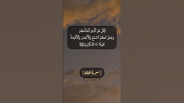 سورة الملك الآية ٢٢ الى ٢٦ بصوت الشيخ محمد صديق المنشاوي