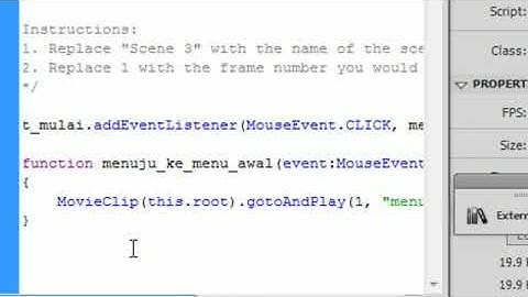 Navigasi antar Scene Pada Adobe Flash CS 6