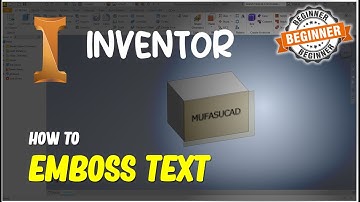 Inventor How To Emboss Text
