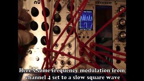 ER-101 sequencer over-clocked and used as a quad-oscillator