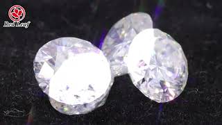 Redleaf moissanite wholesale GRA certified oval white synthetic stone D-VVS1 loose moissanite