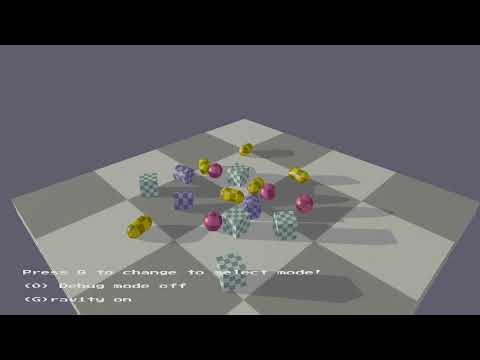Demo of 3D Collision Detection and Resolution Using GJK and EPA