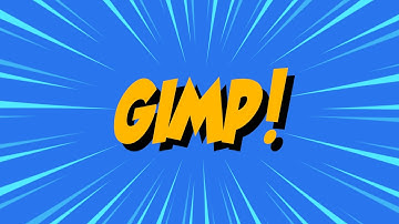 Action Lines Comic Background in GIMP