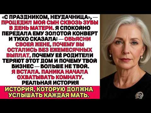 «Ты никчёмная!» бросил сын  Тогда я раскрыла секрет, который перевернул его жизнь