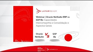 Webinar | ERP Oracle NetSuite vs SAP B1: Capacidades interempresariais