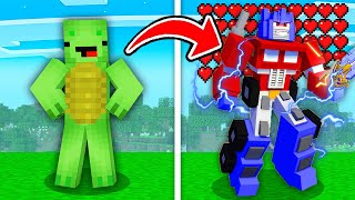 Mikey Became OPTIMUS PRIME in Minecraft - Maizen JJ