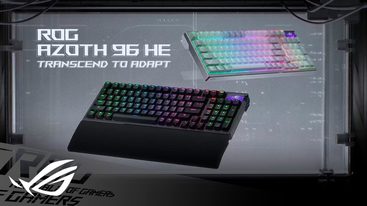 ROG Azoth 96 HE Gaming Keyboard (Hardware) - Review 6 YouTube player
