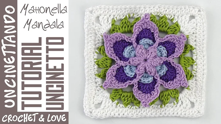 Create a Stunning Crochet Mandala Square with Multilingual Subtitles