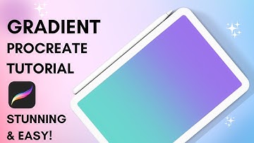 How to make gradient in procreate, procreate digital art tutorial