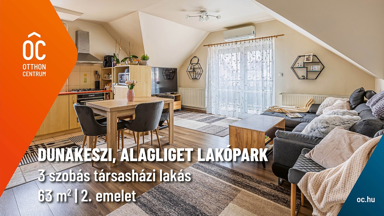 ELADÓ TÁRSASHÁZI LAKÁS - Dunakeszi, Alagliget lakópark / tégla / 3 szoba / 63 m²