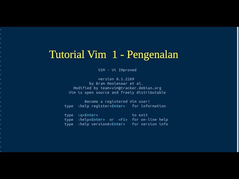 Tutorial Vim 01 - Pengenalan - YouTube