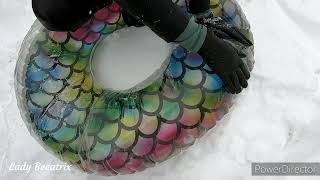 Old Clip Inflatable In Snow