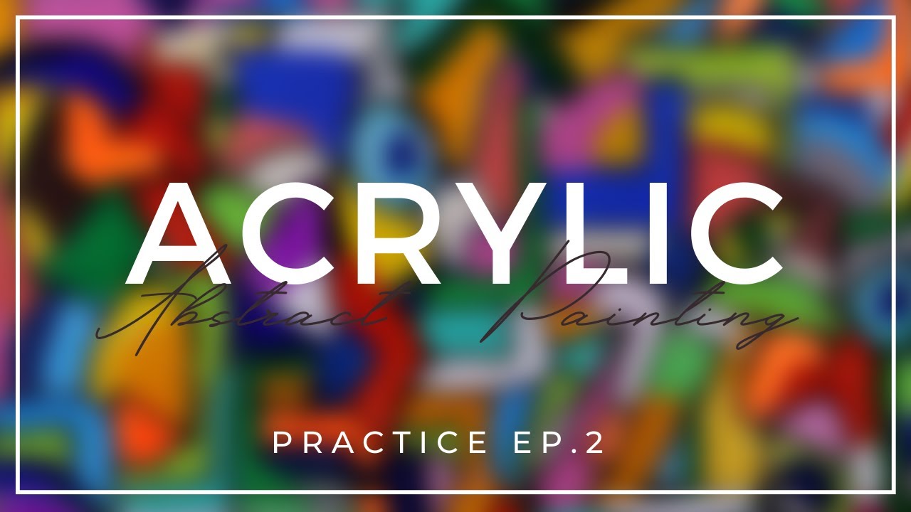 Easy Abstract Painting Practice | Acrylic | How to paint abstract