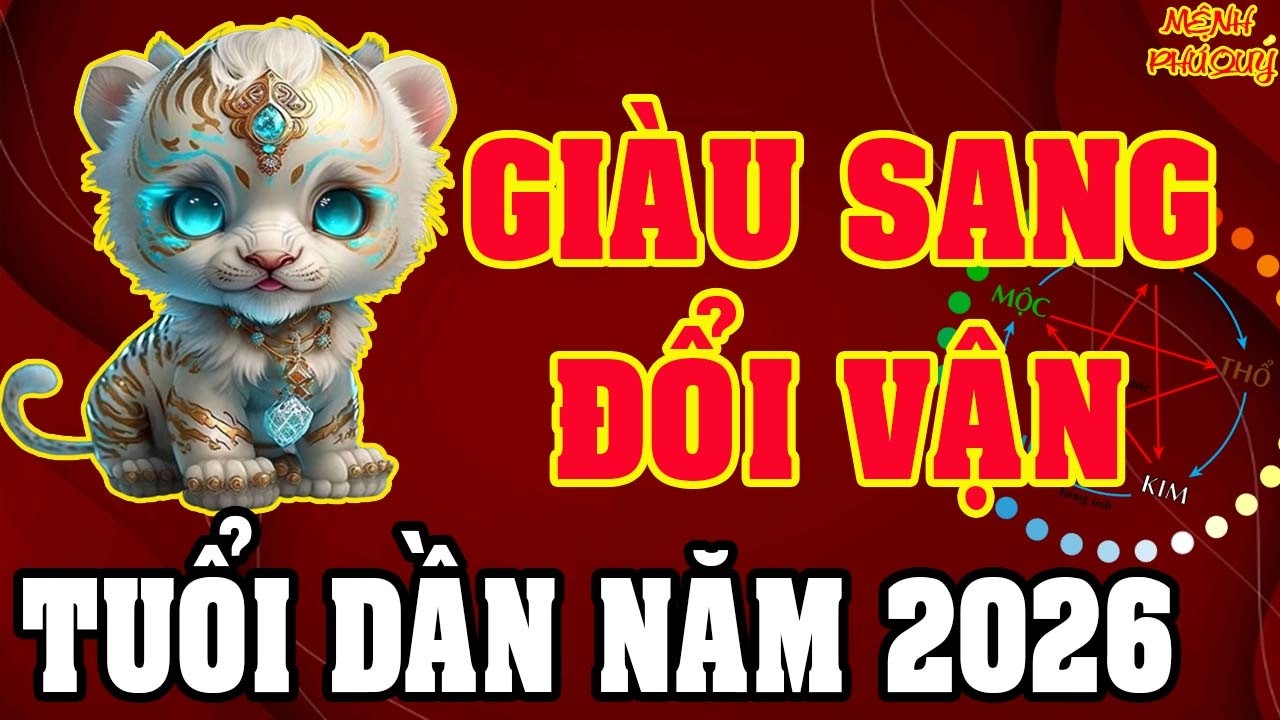TỬ VI TUỔI DẦN 2026: GIÀU SANG SUNG TÚC - CÔNG DANH THĂNG TIẾN