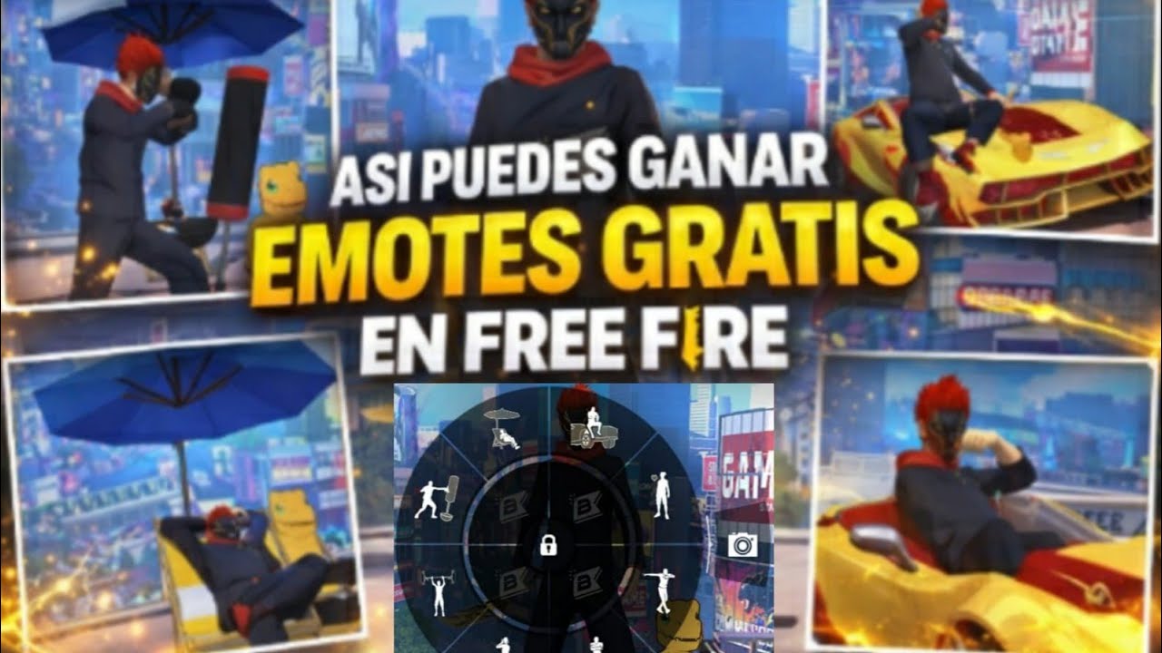 Así puedes ganar emotes gratis en 2026 en free fire  💥🔥