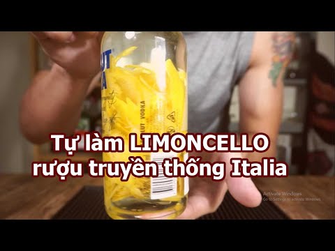 Video: Cách Làm Rượu Mùi Chanh Limoncello