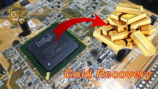 Gold Recovery From Gold Corner Bga Ic Chips Gold Recovery Bga Ic Chips Gold Recovery
