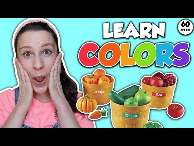 Learn Colors, Fruits and Vegetables with Ms Rachel | Toddler Learning Video | Speech | Educational class=