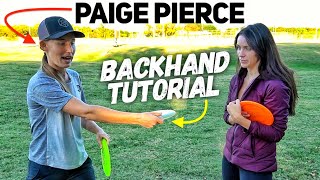 How To Throw A Backhand with Paige Pierce (World Champion)
