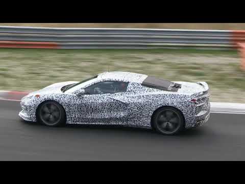 Mid-engined Chevrolet Corvette C8 pushed hard at the Nurburgring