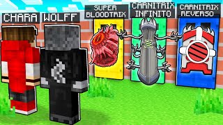 NÃO ESCOLHA a PORTA ERRADA de BEN 10 com CARNITRIX SUPREMO e OMNITRIX INFINITO no MINECRAFT