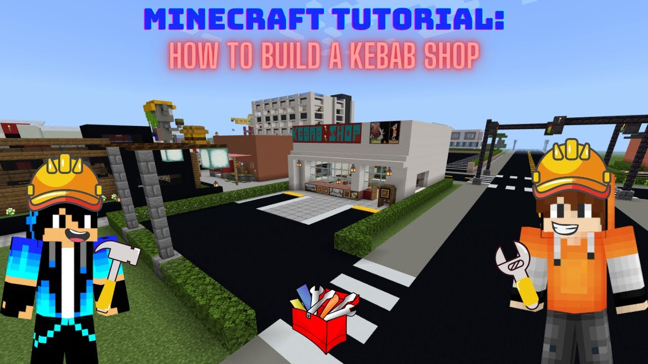 Minecraft Tutorial How to build a Kebab Shop! 2022 City Tutorial