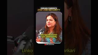 Indian Parents And Job Security 👨‍👩‍👧‍👦💼🔒 #podcast #divyajain #trending #parents #shorts #viral